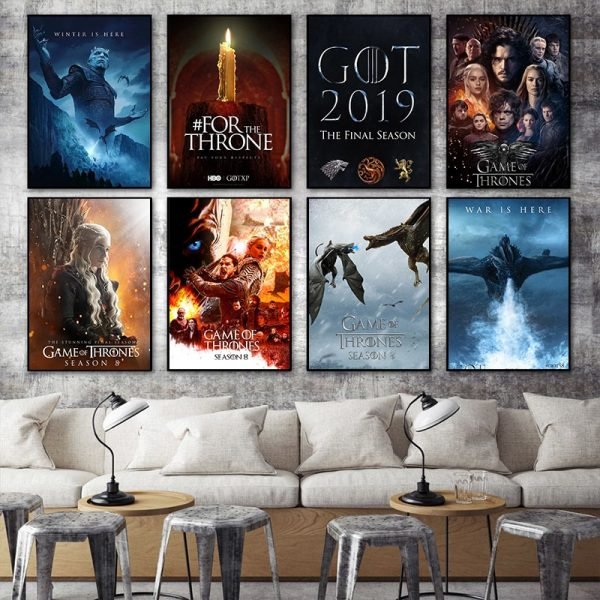 Game Of Throne Season 8 Got 2019 Tv Play Poster Home Kids